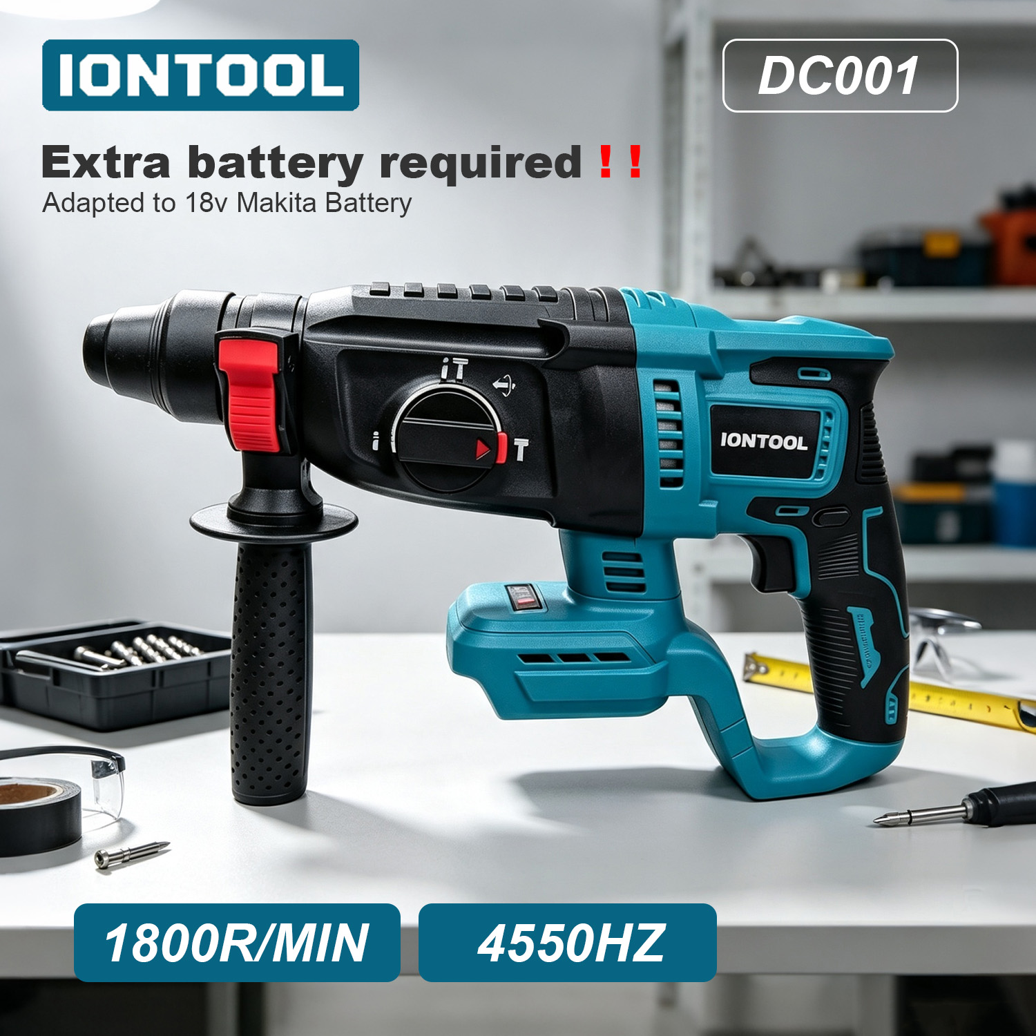 Rotary Hammer Drill 26Mm - IONTOOL Brushless Cordless Rotary Hammer 26mm