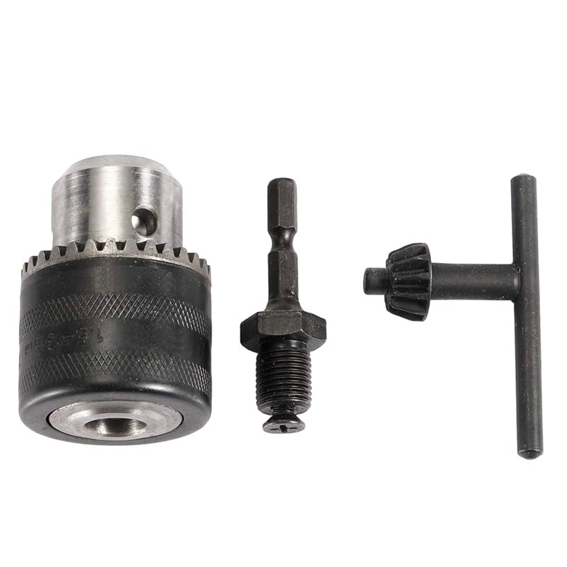 Sds Plus Chuck Adapter - DT19-Round Shank 3-Jaw Key Drill Chuck