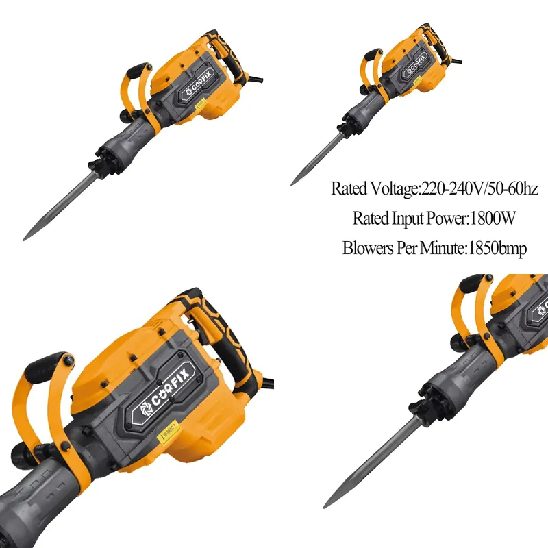 Hammer Drill Concrete 13Mm - 【CHIMU HOME】 1800W Electric Hammer Drill