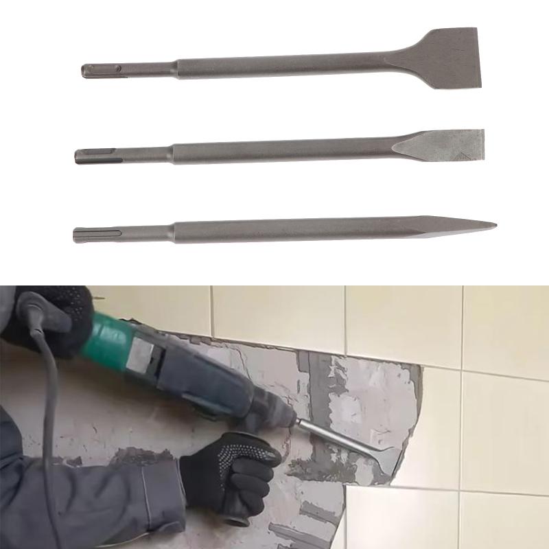 3Pcs SDS-Plus Shank Chisel Set - Rotary Hammer Chisel Bit Flat review and price