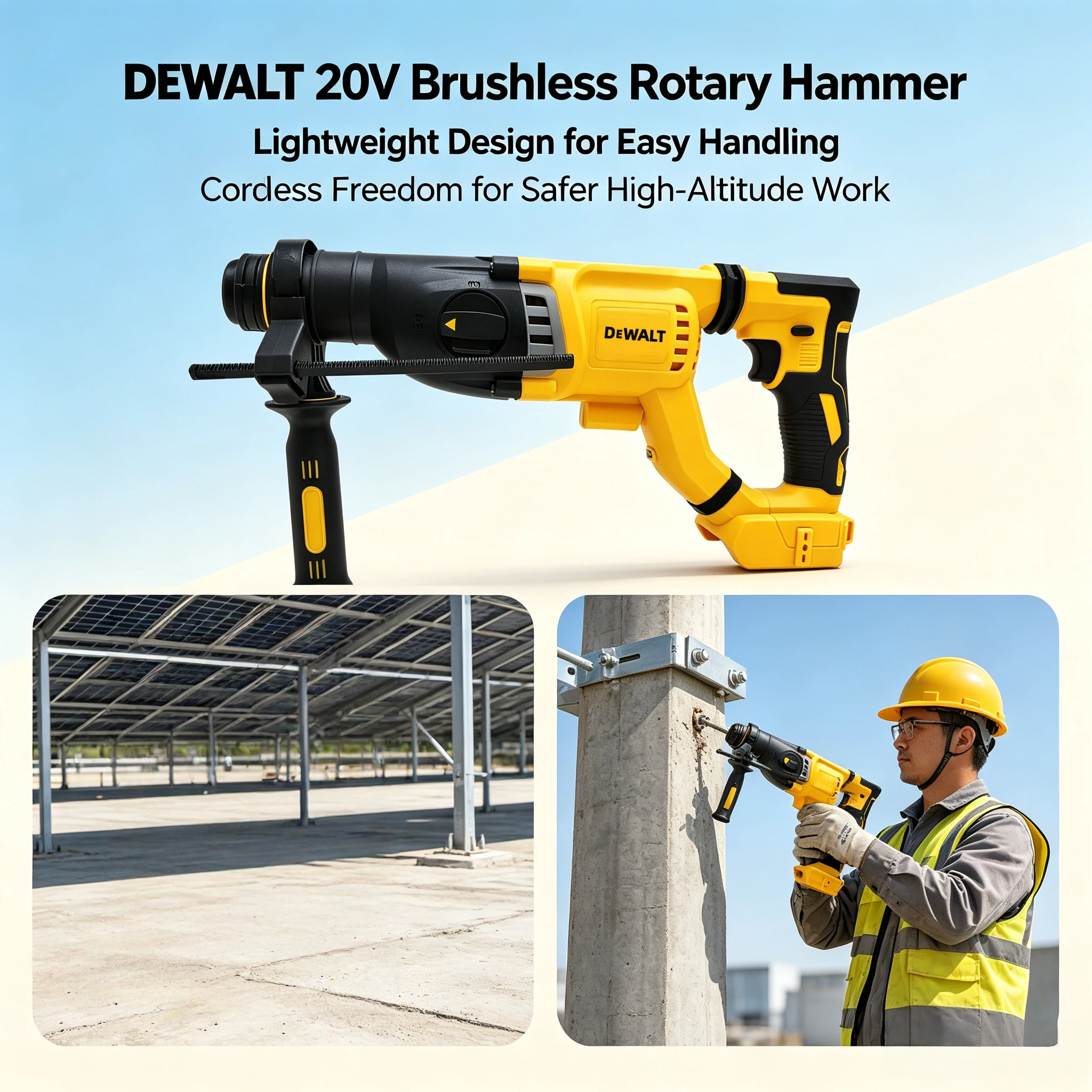 DEWALT DCH263 20V Cordless Bru - Cordless Rotary Hammer 20V Brushless review and price
