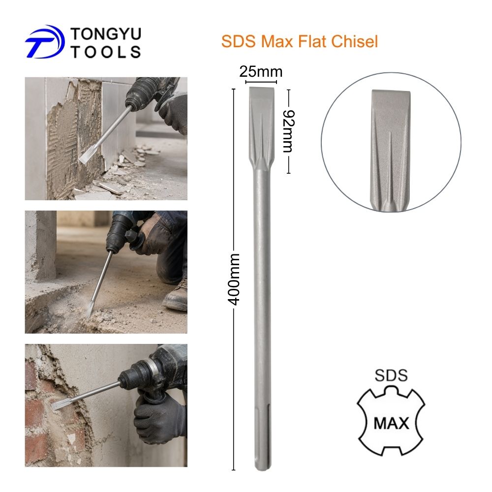 SDS Max Flat Chisel 25x400mm H - Rotary Hammer Chisel Bit Flat review and price