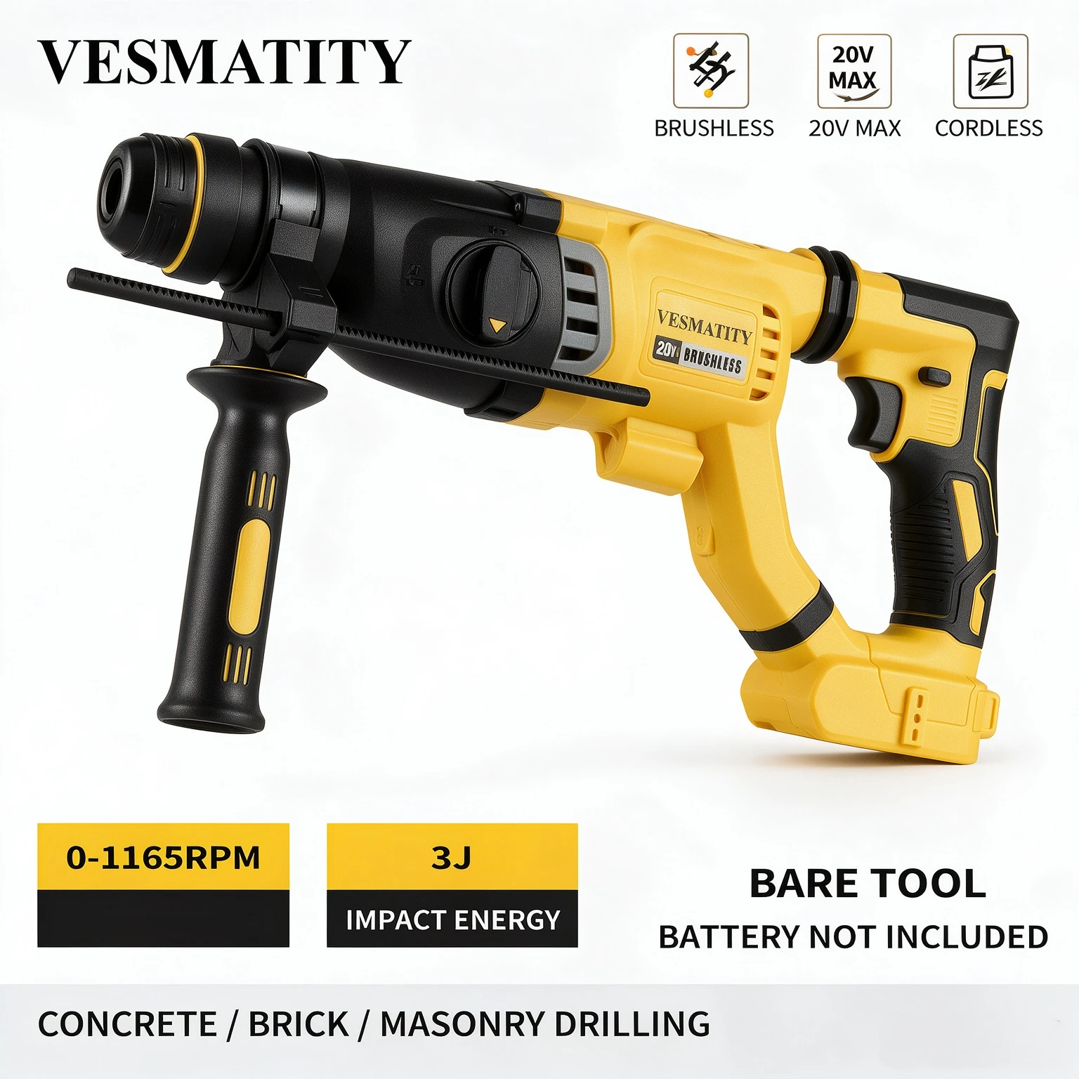 20V Brushless Rotary Hammer Dr - Cordless Rotary Hammer 20V Brushless review and price