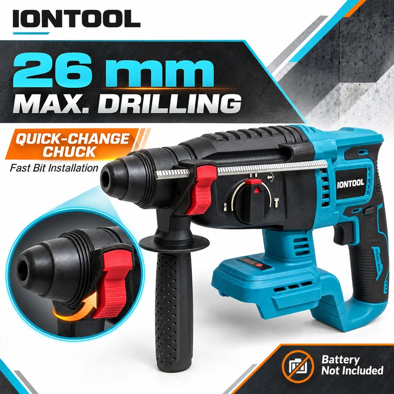 IONTOOL Cordless Rotary Hammer - Rotary Hammer Drill 26Mm review and price