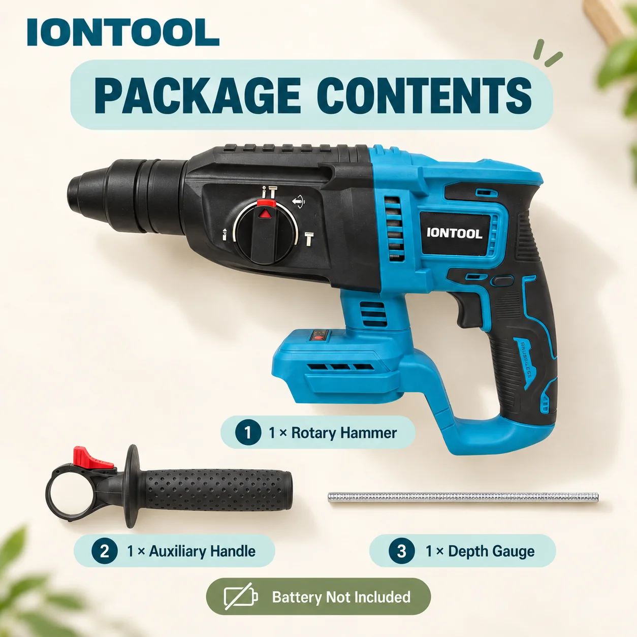 IONTOOL Cordless Rotary Hammer - Rotary Hammer Drill 26Mm review and price