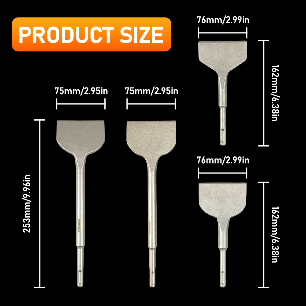 SDS Plus Round Shank Rotary Ha - Rotary Hammer Chisel Bit Flat review and price