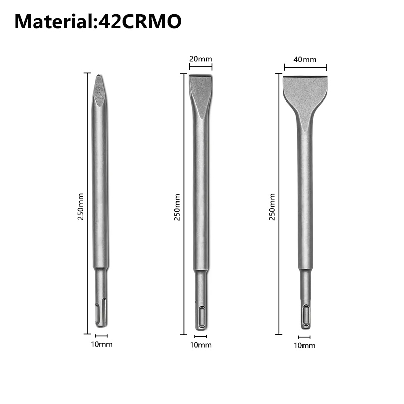 SDS-Plus Chisel Set For Rotary - Rotary Hammer Chisel Bit Flat review and price
