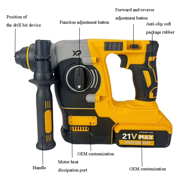 Brushless Rotary Impact Hammer - Rotary Hammer Drill 26Mm review and price