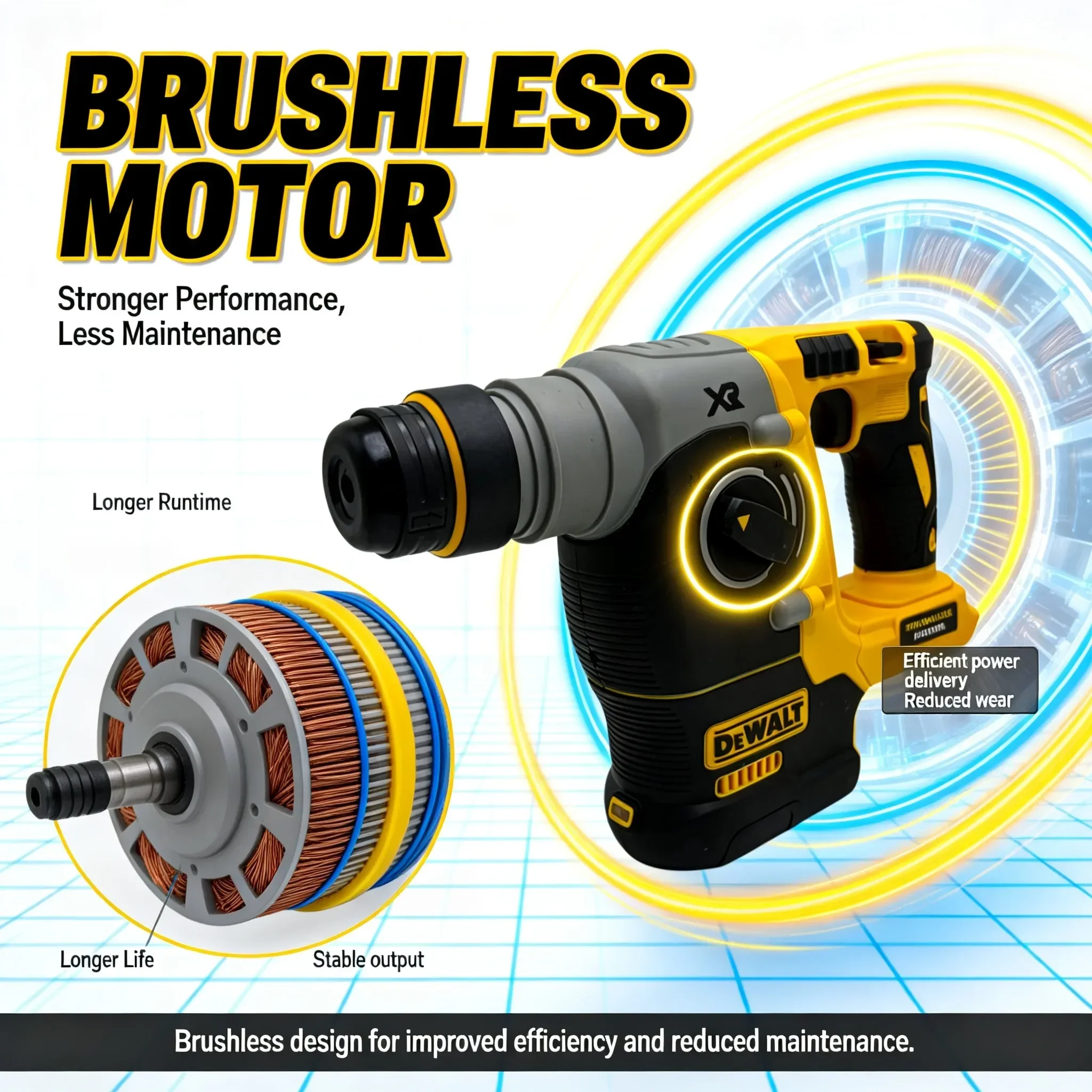 DEWALT DCH273 Cordless Rotary  - Cordless Rotary Hammer 20V Brushless review and price