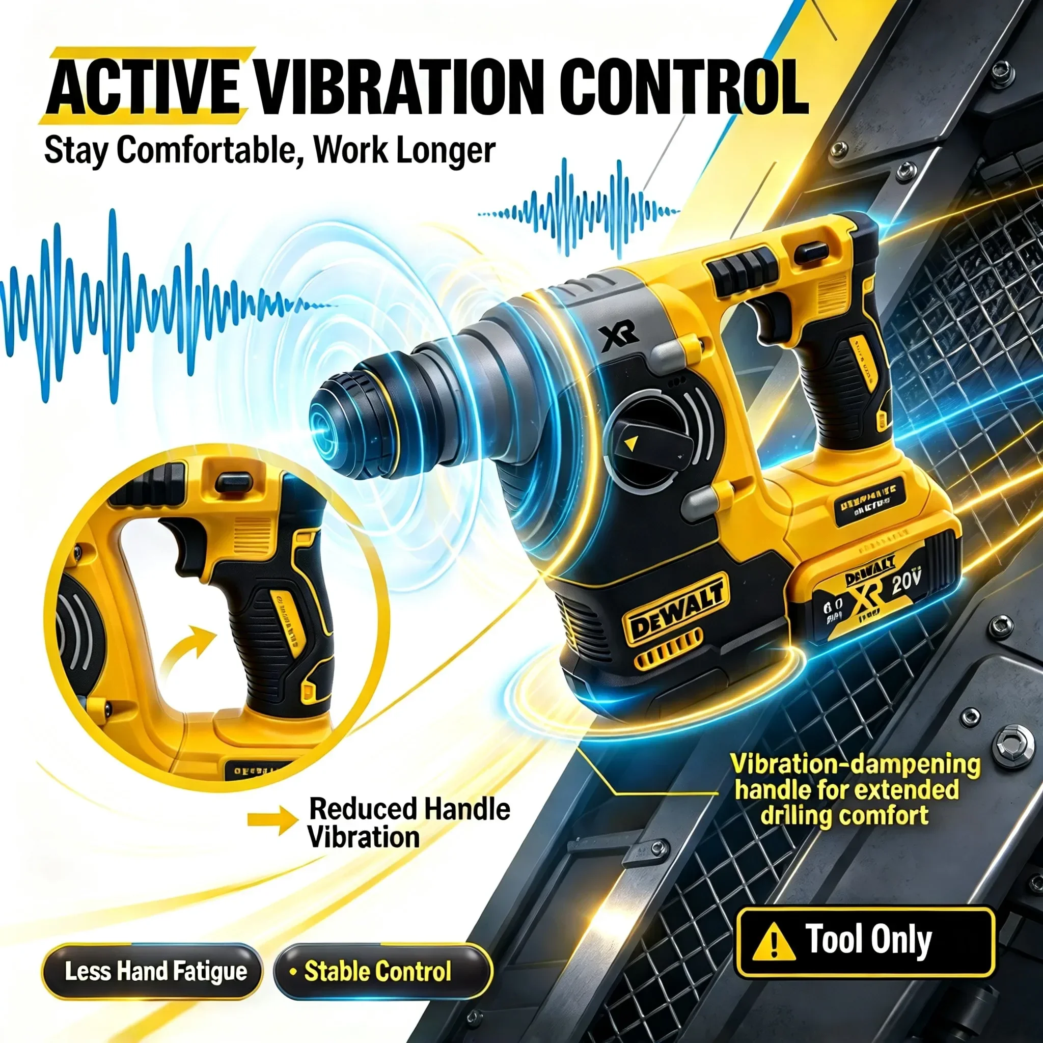 DEWALT DCH273 Cordless Rotary  - Cordless Rotary Hammer 20V Brushless review and price