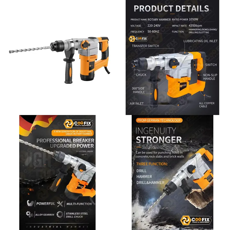 【CHIMU HOME】 1050W 26mm SDS-Pl - Rotary Hammer Drill 26Mm review and price