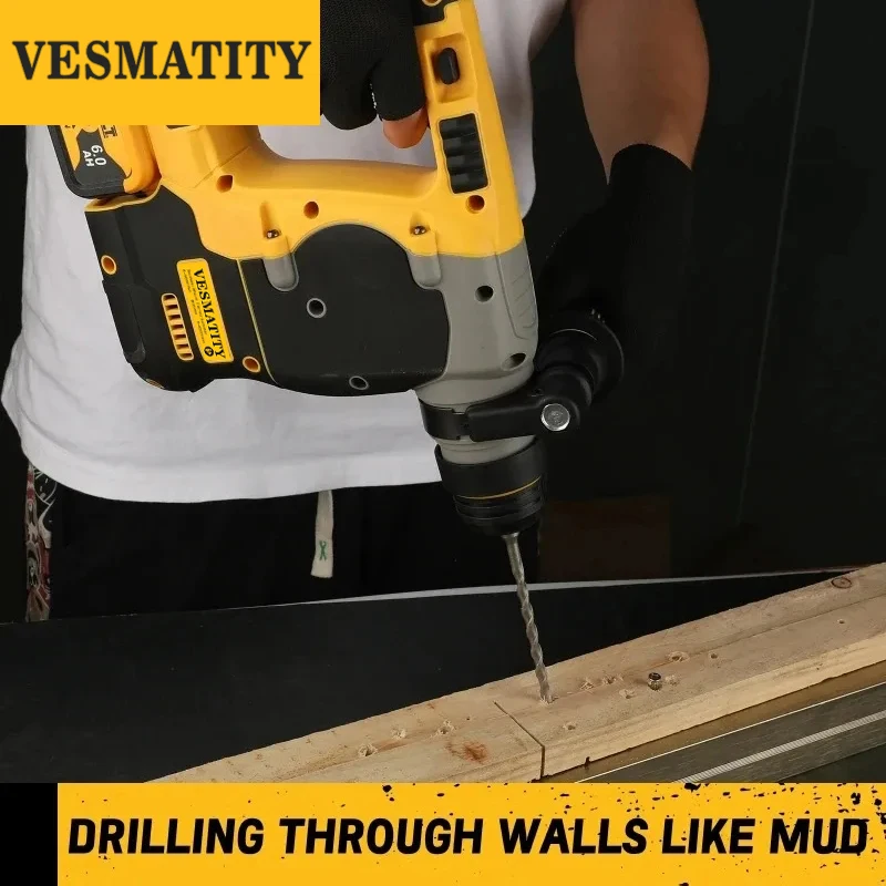 Hammer Drill Cordless 2 Modes  - Cordless Rotary Hammer 20V Brushless review and price