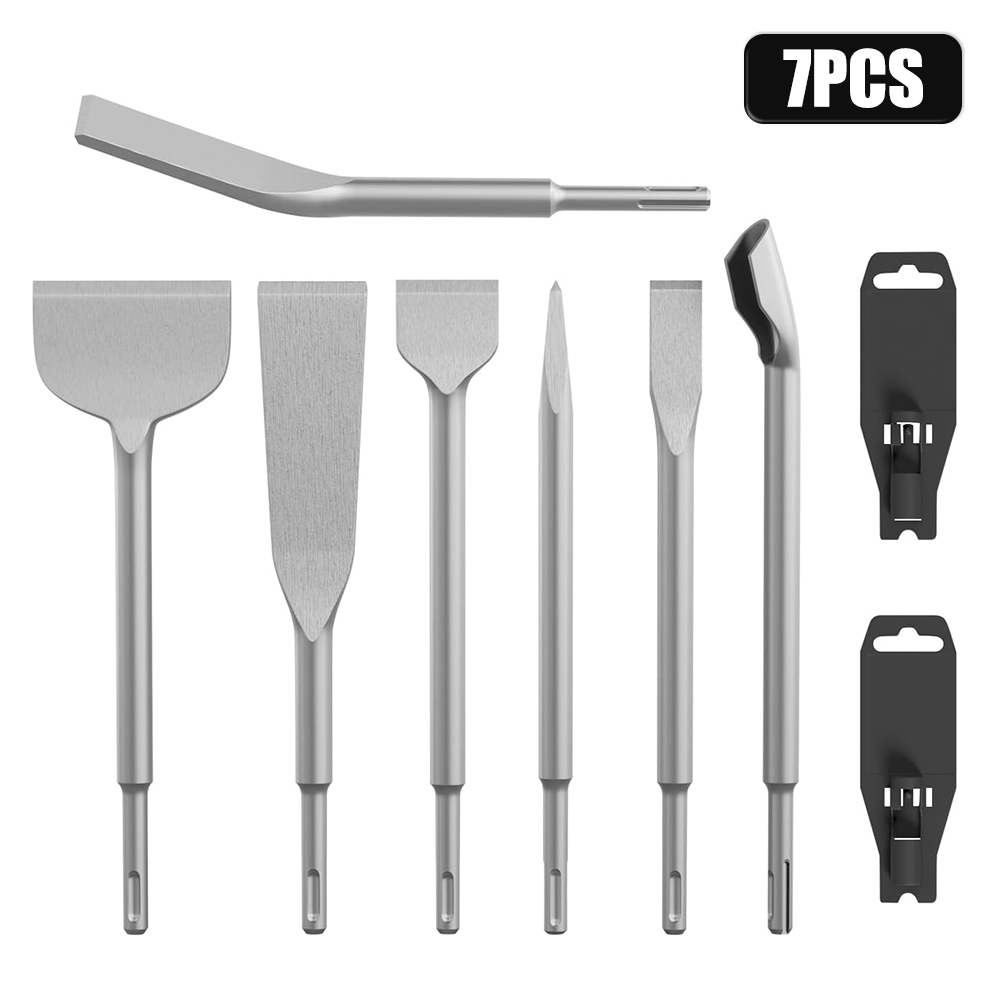 7Pcs Chisel Set SDS Plus Rotar - Rotary Hammer Chisel Bit Flat review and price