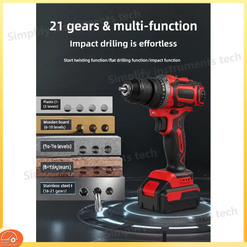 18V Brushless Cordless Hammer  - Hammer Drill Concrete 13Mm review and price